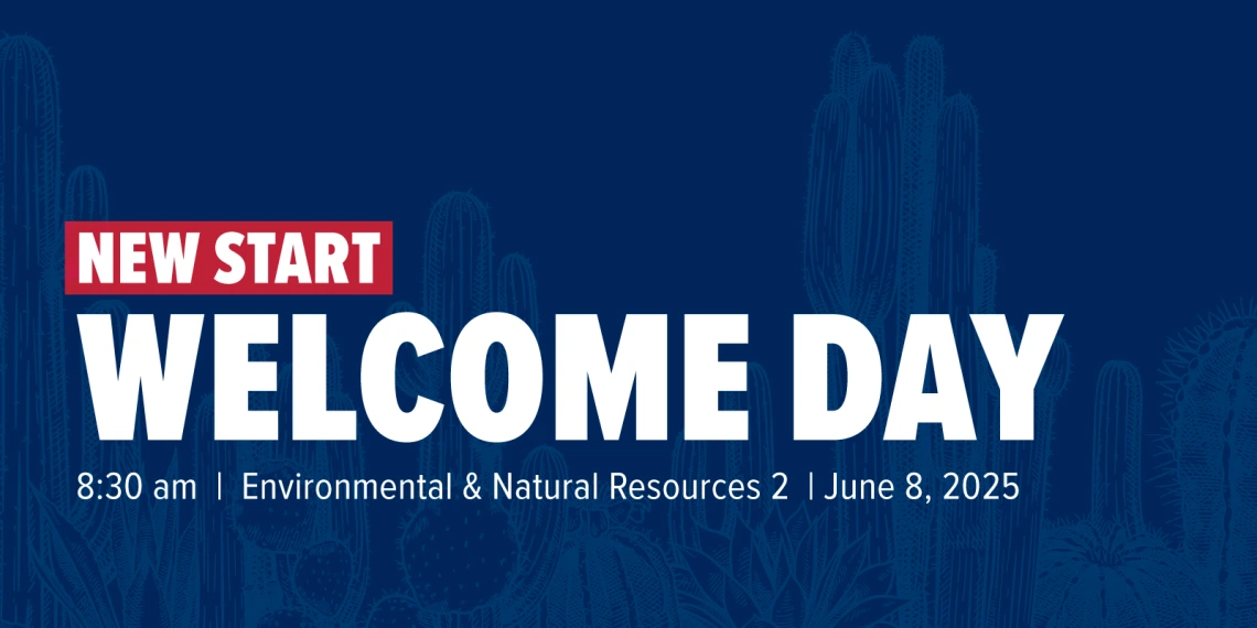 New Start Welcome Day 8:30 am Environmental & Natural Resources 2, room N120. June 8, 2025.