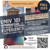 Are you a first-year undergraduate student at @uarizona? If the response is yes! Welcome to the Wildcats Nation!  Let me tell you that all undergraduate students, regardless their major, are required to complete the General Education Program: 32~ units total / 12~ courses approximately alongside with your major (and minor) courses (if applicable).  One of your first #GenEd courses will be UNIV 101 - Introduction to the General Education Experience! starting this Fall 2025!  Would you like to take UNIV 101 i